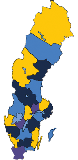 Karta med frbundsgrnser